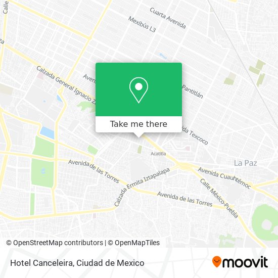 Hotel Canceleira map