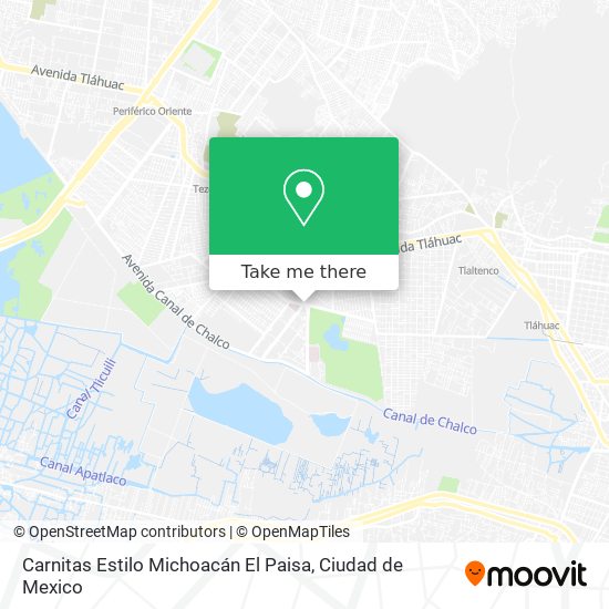 Carnitas Estilo Michoacán El Paisa map