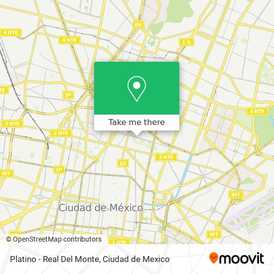 Mapa de Platino - Real Del Monte