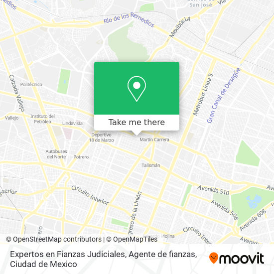 Expertos en Fianzas Judiciales, Agente de fianzas map