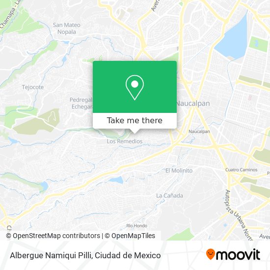 Mapa de Albergue Namiqui Pilli