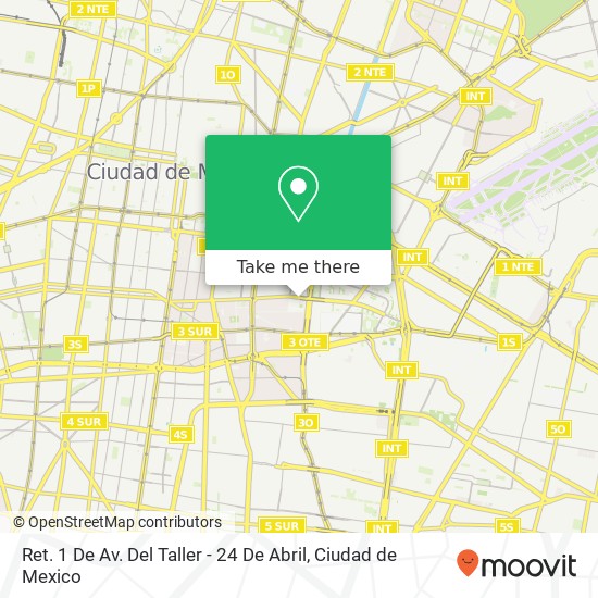 Mapa de Ret. 1 De Av. Del Taller - 24 De Abril