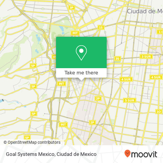 Mapa de Goal Systems Mexico