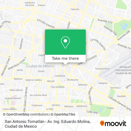 San Antonio Tomatlán - Av. Ing. Eduardo Molina map