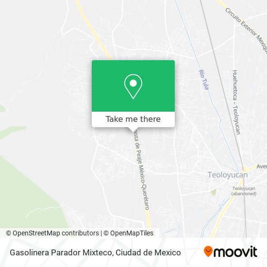 Gasolinera Parador Mixteco map