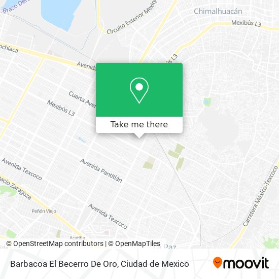 Mapa de Barbacoa El Becerro De Oro