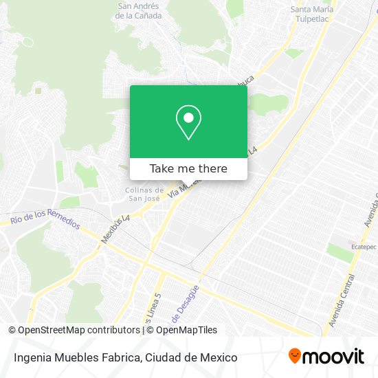 Mapa de Ingenia Muebles Fabrica