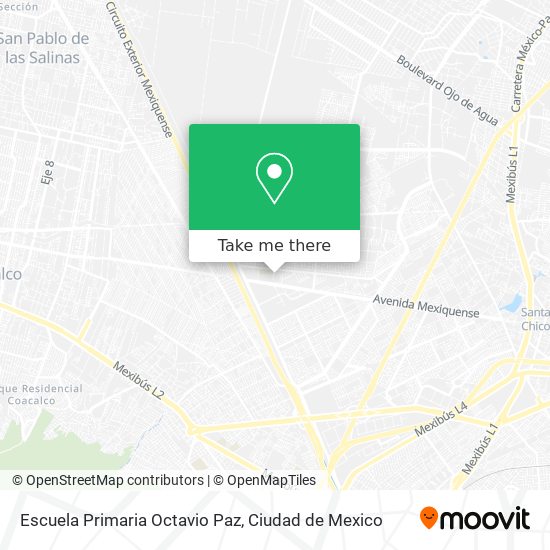 Mapa de Escuela Primaria Octavio Paz