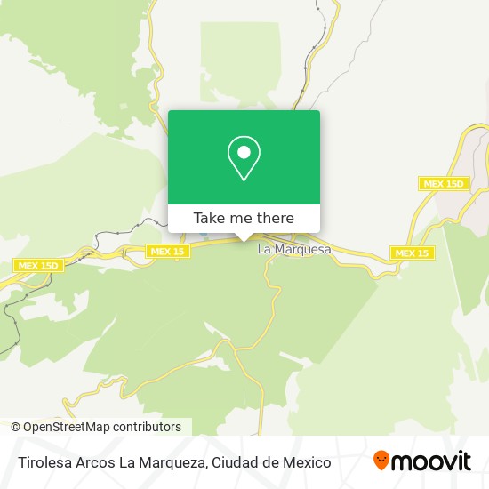Tirolesa Arcos La Marqueza map