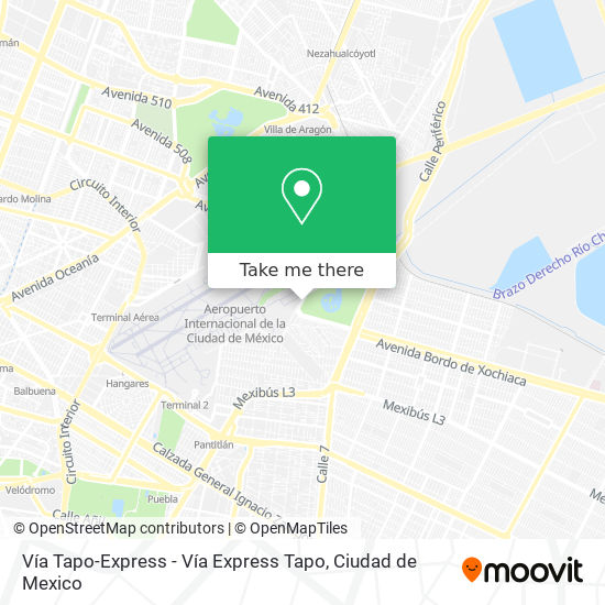 Vía Tapo-Express - Vía Express Tapo map