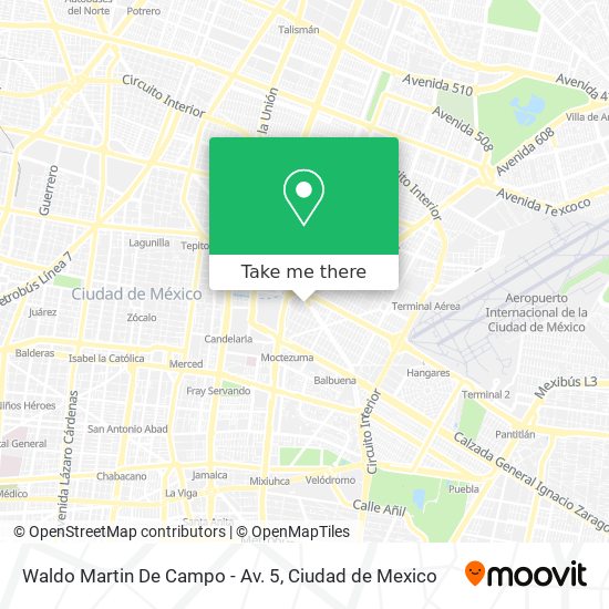 Waldo Martin De Campo - Av. 5 map