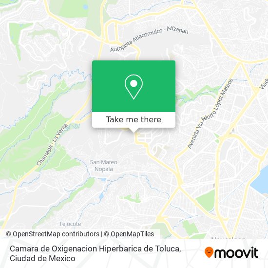 Camara de Oxigenacion Hiperbarica de Toluca map