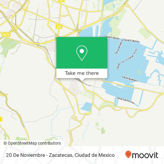 Mapa de 20 De Noviembre - Zacatecas