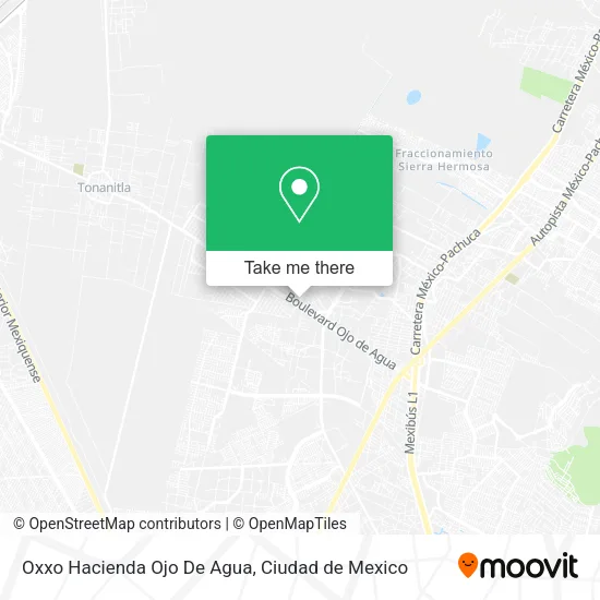 Oxxo Hacienda Ojo De Agua map