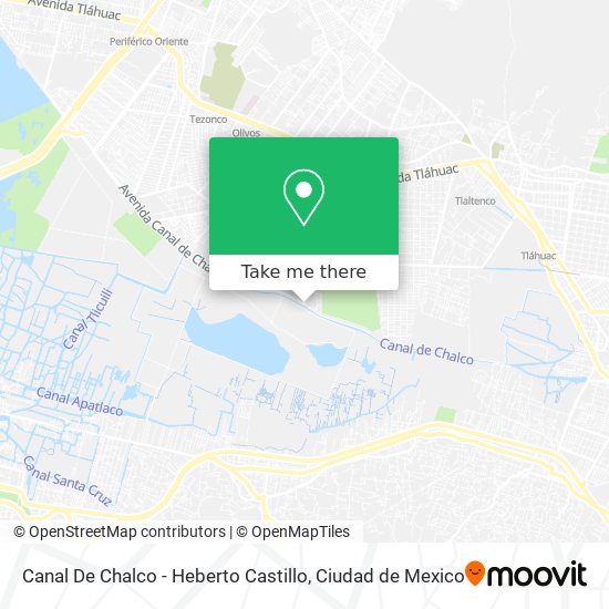 Canal De Chalco - Heberto Castillo map
