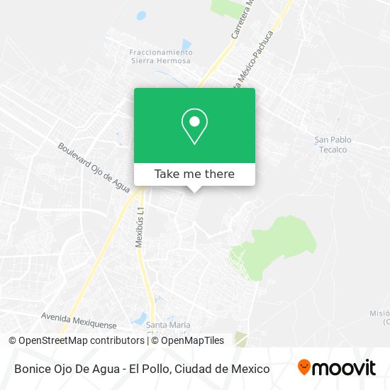 Mapa de Bonice Ojo De Agua - El Pollo