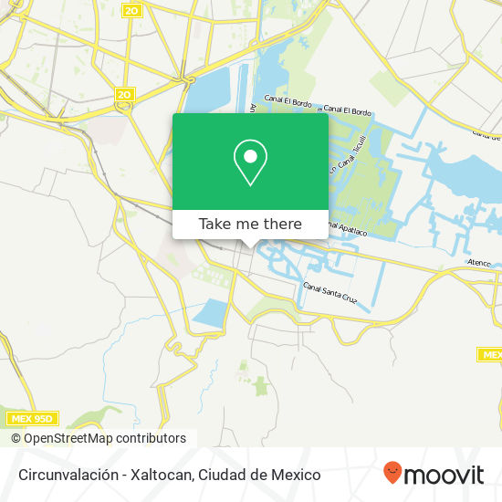 Mapa de Circunvalación - Xaltocan