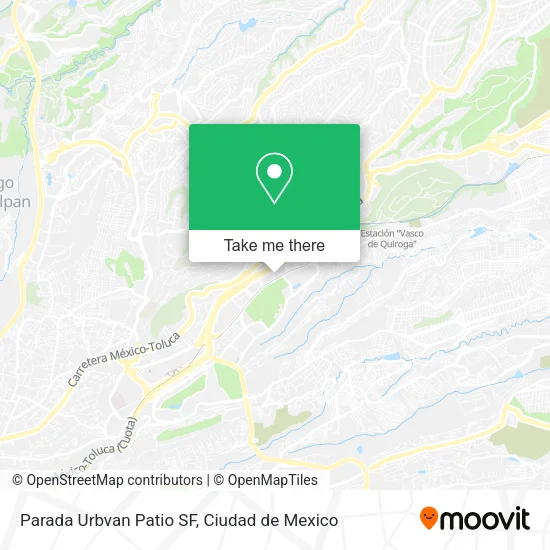 Mapa de Parada Urbvan Patio SF
