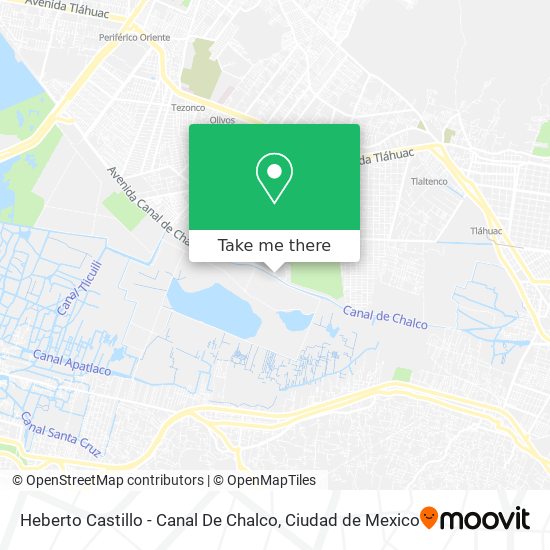 Heberto Castillo - Canal De Chalco map