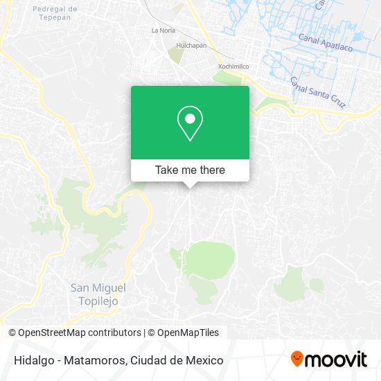 Hidalgo - Matamoros map