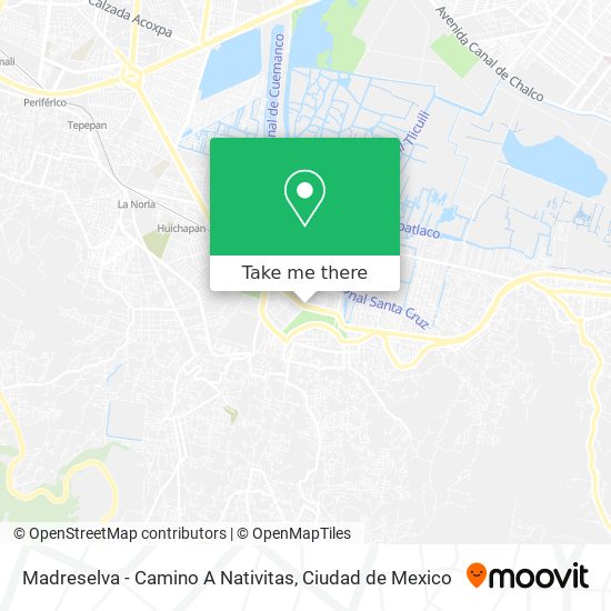 Madreselva - Camino A Nativitas map