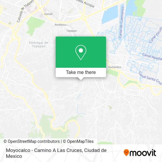 Moyocalco - Camino A Las Cruces map