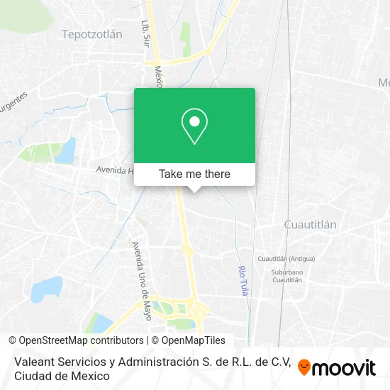 Valeant Servicios y Administración S. de R.L. de C.V map