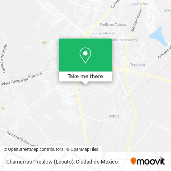 Chamarras Preslow (Lesato) map