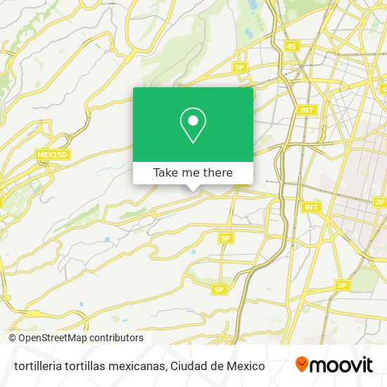 Mapa de tortilleria tortillas mexicanas