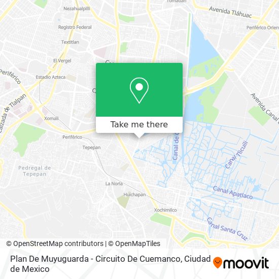 Plan De Muyuguarda - Circuito De Cuemanco map