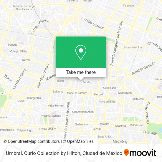 Umbral, Curio Collection by Hilton map