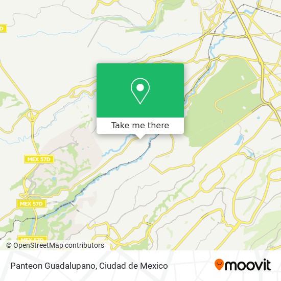 Panteon Guadalupano map