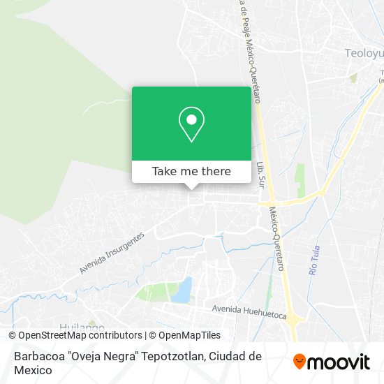 Barbacoa "Oveja Negra" Tepotzotlan map