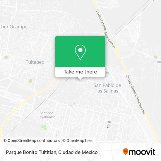 Mapa de Parque Bonito Tultitlan