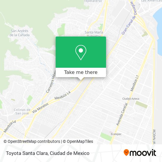 Toyota Santa Clara map