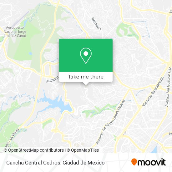 Cancha Central Cedros map