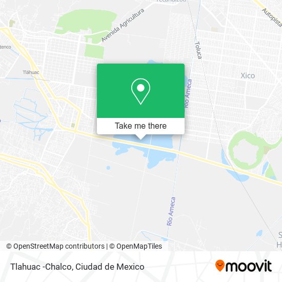 Mapa de Tlahuac -Chalco