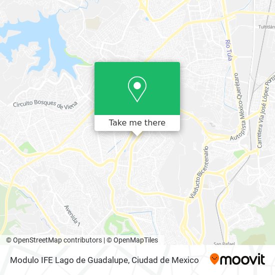 Modulo IFE Lago de Guadalupe map