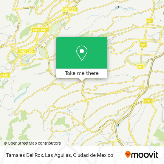 Tamales DeliRox, Las Aguilas map