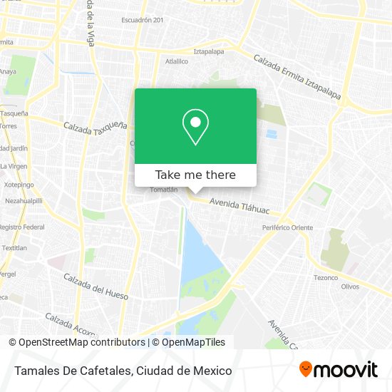 Mapa de Tamales De Cafetales