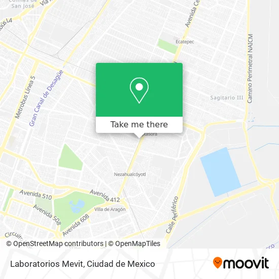Laboratorios Mevit map