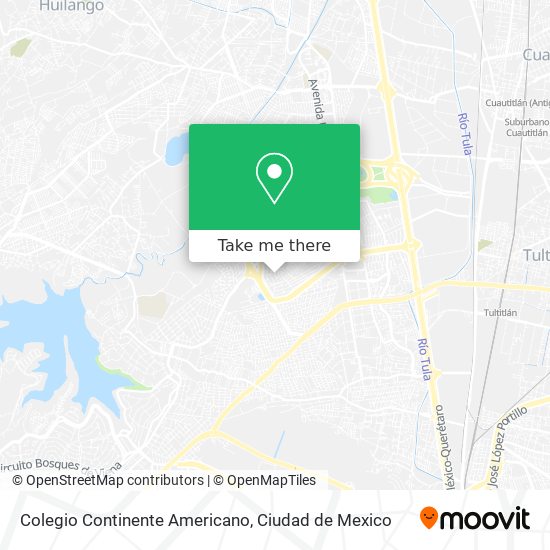 Mapa de Colegio Continente Americano