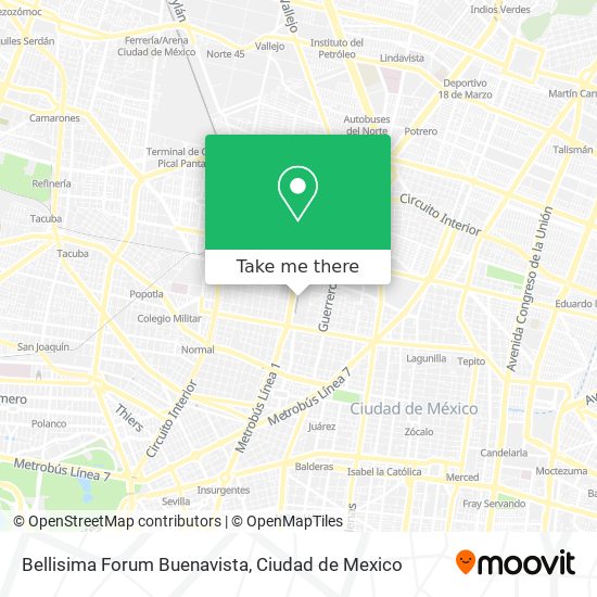 Bellisima Forum Buenavista map