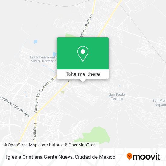Mapa de Iglesia Cristiana Gente Nueva