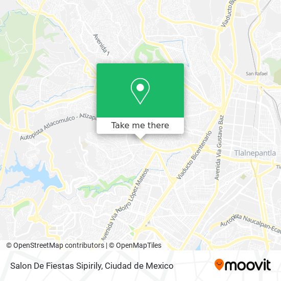 Salon De Fiestas Sipirily map