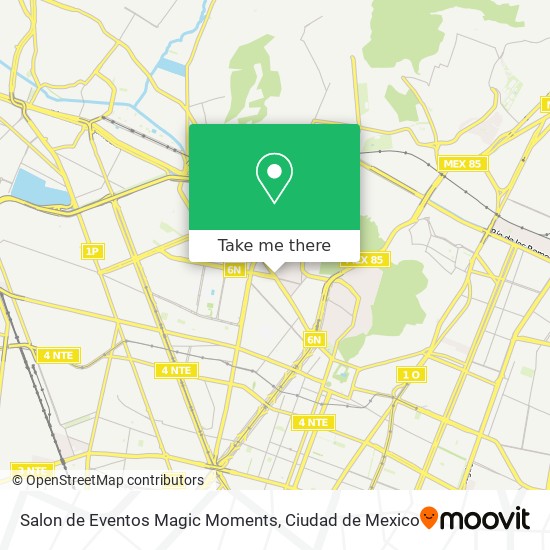 Salon de Eventos Magic Moments map