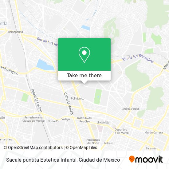 Sacale puntita Estetica Infantil map