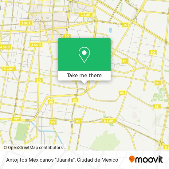 Mapa de Antojitos Mexicanos "Juanita"