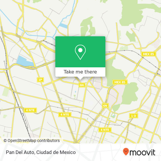 Pan Del Auto map