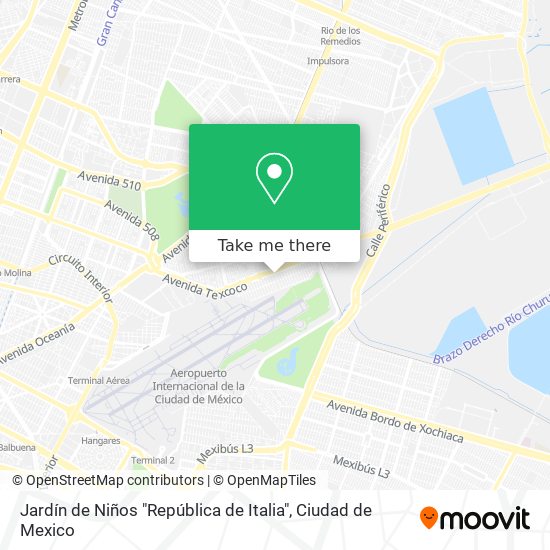 Jardín de Niños "República de Italia" map